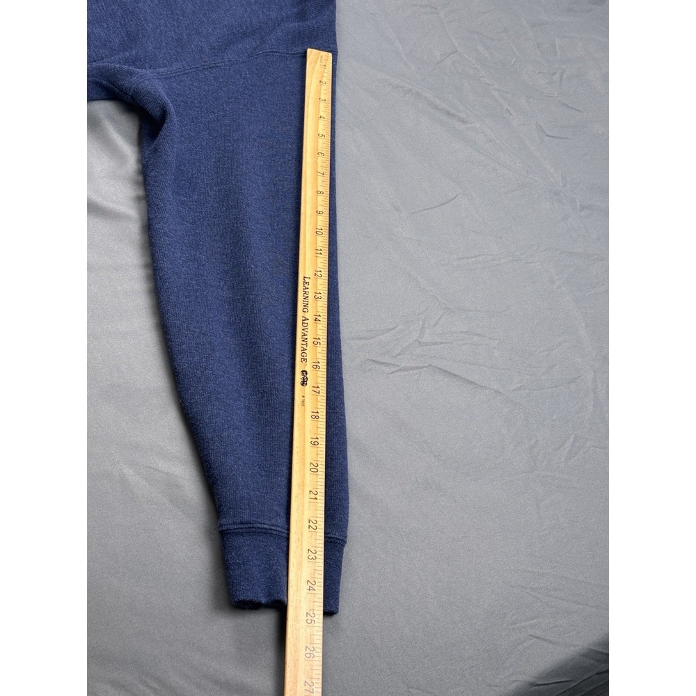 Orvis 1/4 Zip Pullover Sweater Pima Cotton Mens Large Navy Casual Comfy Outdoor - Picture 7 of 13